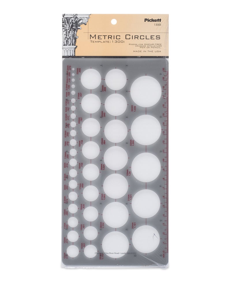 Pickett Metric Circles Template (1300I)